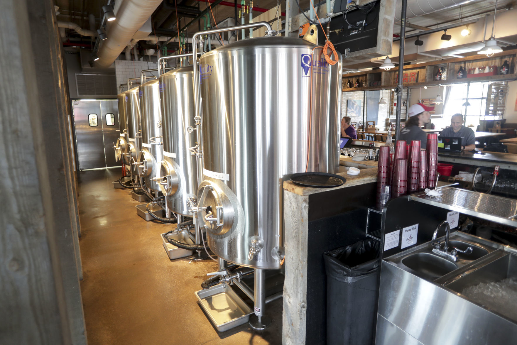 Lone Girl Brewing beer tanks